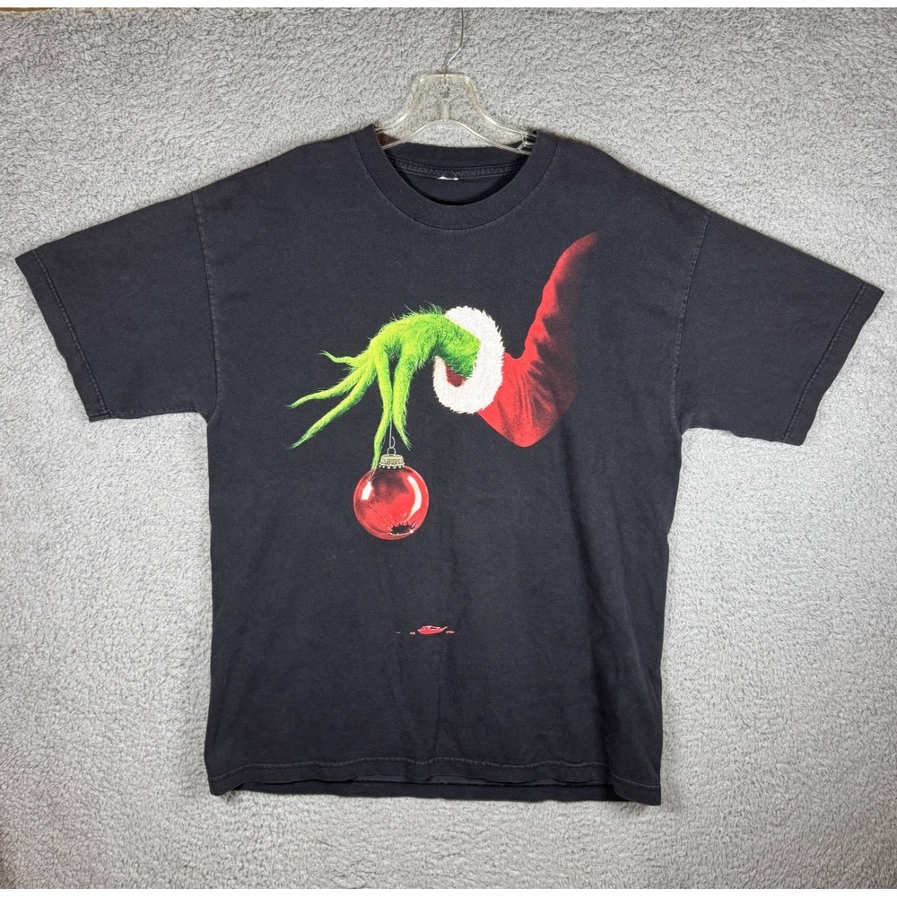 Vintage Rare How The Grinch Stole Christmas 2000 Movie Promo Shirt L/XL Y2K